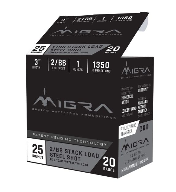 Picture of Migra Ammunitions M20SB46 Combinational  20Gauge 3" 1oz 4/6Shot 25 Per Box/10 Case