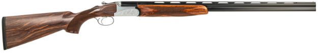 Picture of Fausti Usa, Inc 15402 Caledon  410 Gauge 3" 2rd 28" Blued Barrel, Engraved Stainless Rec, Wood Laser Grain Stock, Metallic Bead Sight