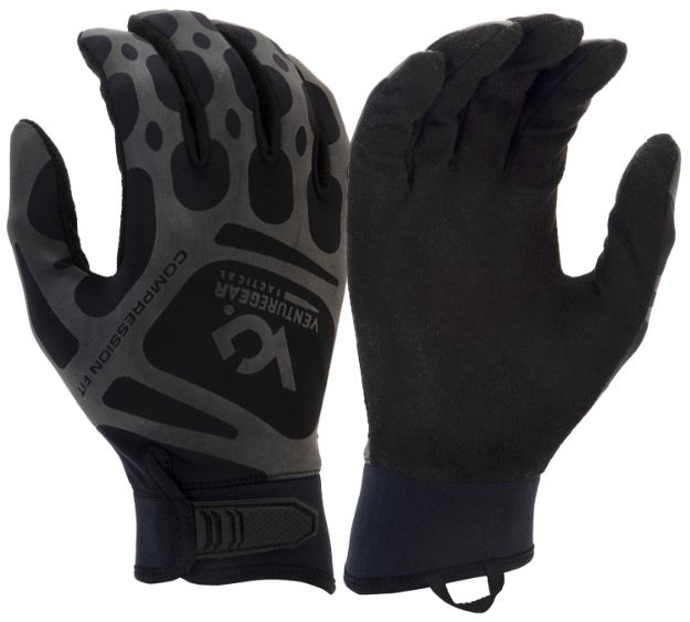 Picture of Pyramex VGTG10BM Compression Training Black Synthetic Leather Medium Hook & Loop