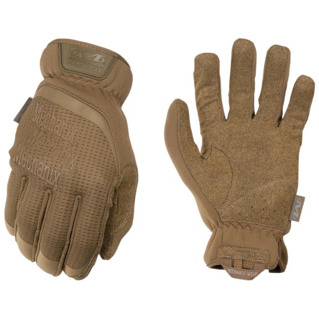 Picture of MECHANIX WEAR FFTAB-72-008 FastFit  Small Coyote Synthetic Leather Touchscreen