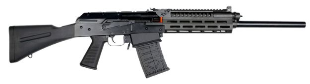 Picture of JTS Shotgun M12AK-T1 M12AK T1 Black 12 Gauge 18.70" 3" 5+1 Black, Fixed Stock MLOK Rail