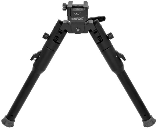 Picture of Warne 7913M Lite Bipod Skyline Matte Black Fixed Picatinny