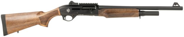 Picture of MAC 21000122 2 Tactical 12 Gauge Bolt 3" 5+1, 18.50" Black Anodized Steel Barrel, Drilled & Tapped/Picatinny Rail Black Anodized Receiver, Turkish Walnut Wood Stock