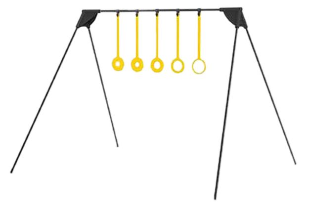 Picture of Caldwell 4002309 Ring Challenge Rimfire KYL Black/Yellow AR500 Steel Standing Includes 5 Rings