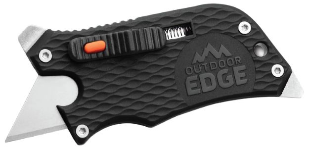 Picture of Outdoor Edge SWK30C SlideWinder  3.50" Long, Plain Utility Blade, Black GNR/SS Handle, Screwdriver, Bottle Opener