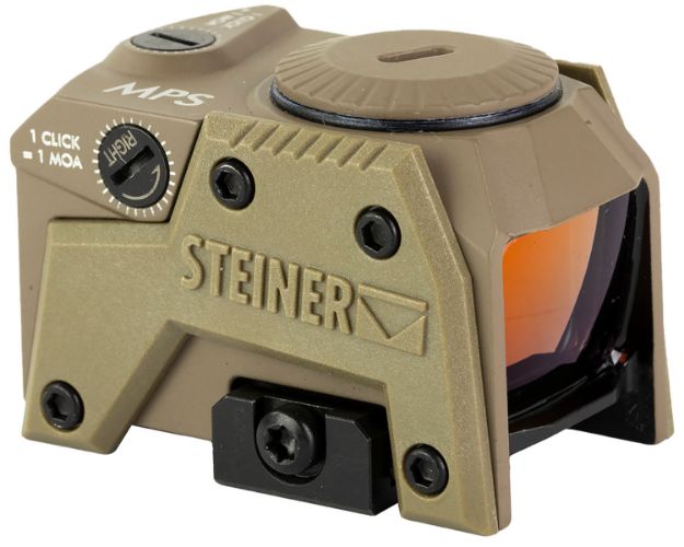 Picture of Steiner 8700-MPSFDE Micro Pistol Sight  Flat Dark Earth 1 x 20 mm x 16 mm 3.3 MOA Red Dot