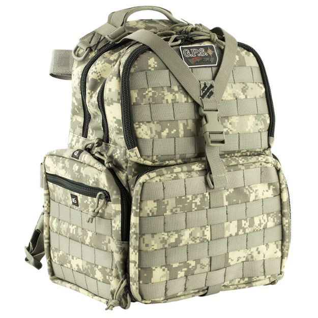 Picture of GPS Bags T1612BPD Tactical Range Backpack Fall Digital 1000D Nylon 3 Handguns