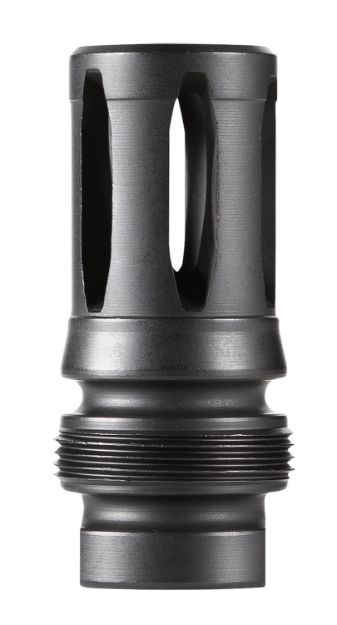 Picture of Dead Air DA122 Xeno Flash Hider Black Nitride 4140 Steel with 5/8"-24 tpi Threads, 2.16" OAL & .99" Diameter