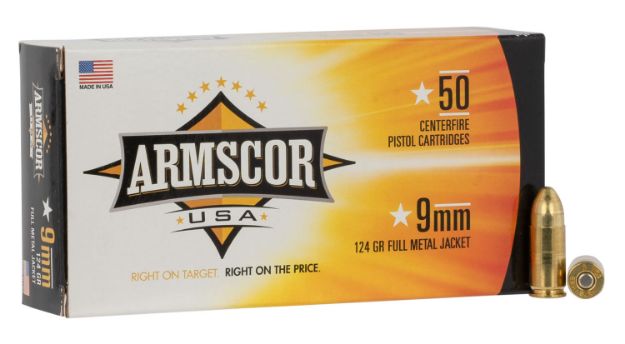 Picture of Armscor FAC94 USA  9mmLuger 124gr Full Metal Jacket 50 Per Box/20 Case