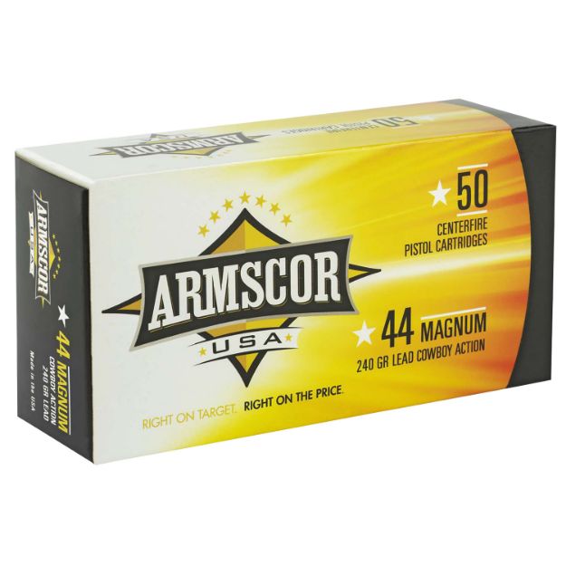 Picture of Armscor FAC44M1N USA  44Rem Mag 240gr Semi Wadcutter 50 Per Box/8 Case