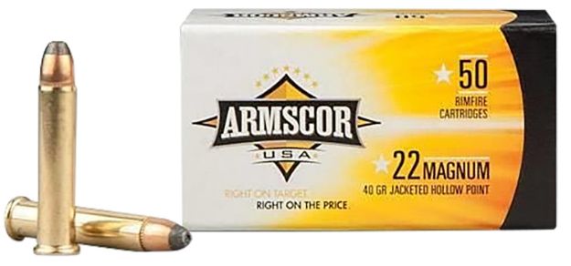 Picture of Armscor FAC22M1N USA  22WMR 40gr Jacketed Hollow Point 50 Per Box/40 Case