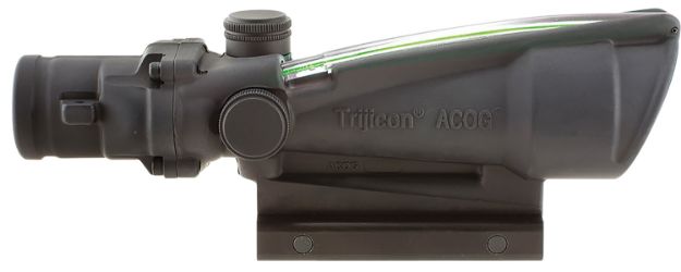 Picture of Trijicon 100416 ACOG  Matte Black 3.5x35mm Illuminated Green Crosshair 300 Blk BDC Reticle