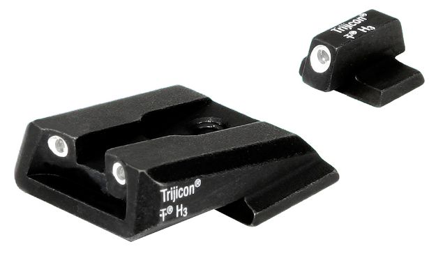 Picture of Trijicon 600442 Bright & Tough Night Sights  Green/Tritium White Outline Front Sight-Green/Tritium White Outline Rear Sight Smith & Wesson M&P/M&P M2.0