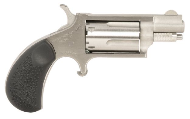 Picture of North American Arms 22MSGRCHSS Mini-Revolver Carry Combo 22 WMR 5 Shot 1.13" Barrel, Stainless Steel Barrel/Cylinder/Frame, Black Rubber Grip, Includes Exclusive Holster Package