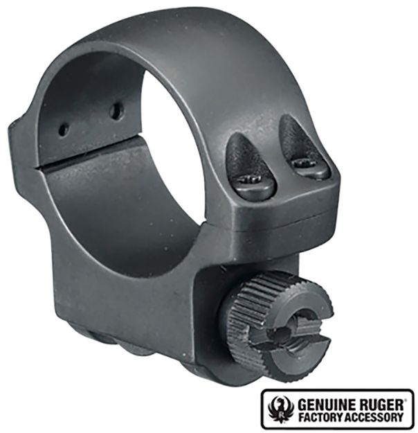 Picture of Ruger 90277 3BHM Scope Ring  Matte Black 1" Low