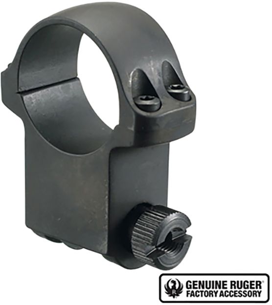 Picture of Ruger 90280 6BHM Scope Ring  Matte Black 1" Extra High