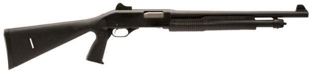 Picture of Stevens 19495 320 Security 12 Gauge 3" 5+1 18.50" Matte Blued Carbon Steel Barrel/Rec., Matte Black Fixed Pistol Grip Stock, Ghost Ring Sight Includes Fixed Cylinder Bore Choke