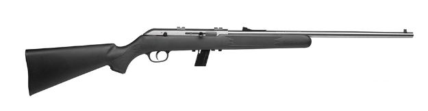 Picture of Savage Arms 31000 64 FSS 22 LR Caliber with 10+1 Capacity, 21" Barrel, Matte Stainless Metal Finish, Matte Black Synthetic Stock & No AccuTrigger Right Hand (Full Size)