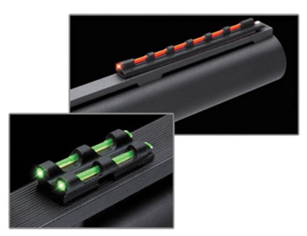 Picture of Truglo TG94 Gobble-Dot  Universal Shotgun Green/Red Fiber Optic Green Fiber Optic Black