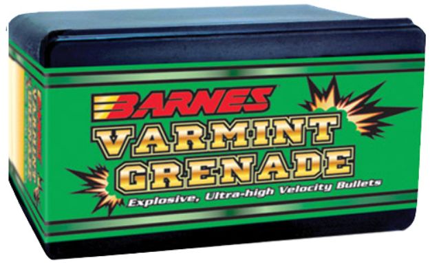 Picture of Barnes Bullets 30170 Varmint Grenade Ultra High Velocity 22Hornet 30gr Flat Base Hollow Point 100/Box