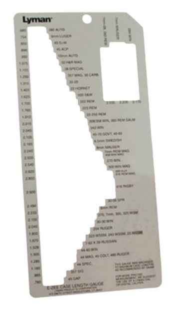 Picture of Lyman 7832215 E-Zee Case Length Gauge 1 All Over 70 Rifle/Pistol & Rifle Cases