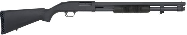 Picture of Mossberg 51660 590A1 Tactical 12 Gauge 8+1 3" 20" Heavy-Walled Barrel, Parkerized Finish, Drilled & Tapped Receiver, Mil-Spec Construction w/Metal Trigger Guard & Safety, Synthetic Stock