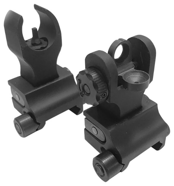 Picture of Samson FFSFRSPKG Sight Set  Black Anodized Folding HK Front, A2 Rear for AR-15