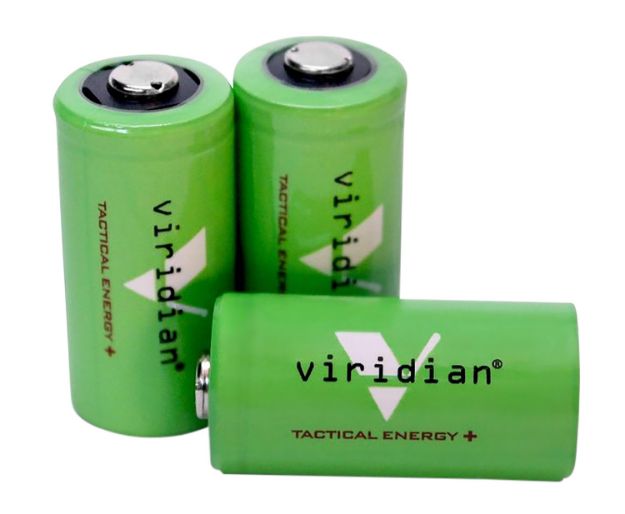 Picture of Viridian 3500006 CR123 Battery  Green 3.0 Volts 1,750 mAh (3) Single Pack