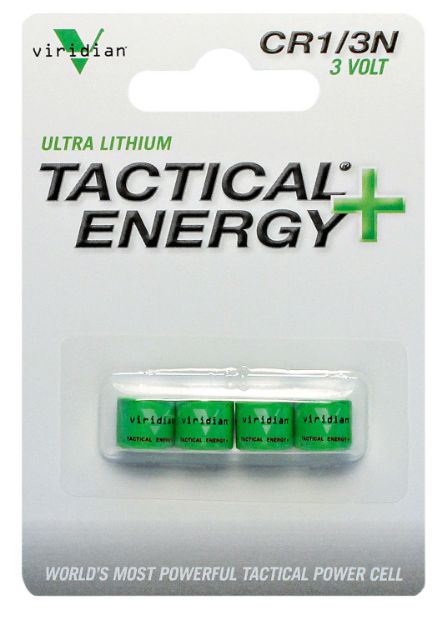 Picture of Viridian 3500002 1/3N Batteries Tactical Energy Green 3.0 Volts (4) Single Pack