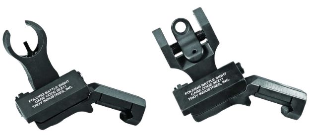 Picture of Troy Ind SSIG45SHRBT00 45 Degree BattleSight Set- HK Front & Round Rear  Black Hardcoat Anodized