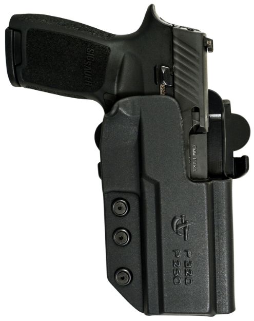 Picture of Comp-Tac C241SS165RBKN International  OWB Black Kydex Belt Slide/Paddle Fits Sig P226 w/Rail Fits Sig RX Fits Sig MK25 9/40 Right Hand