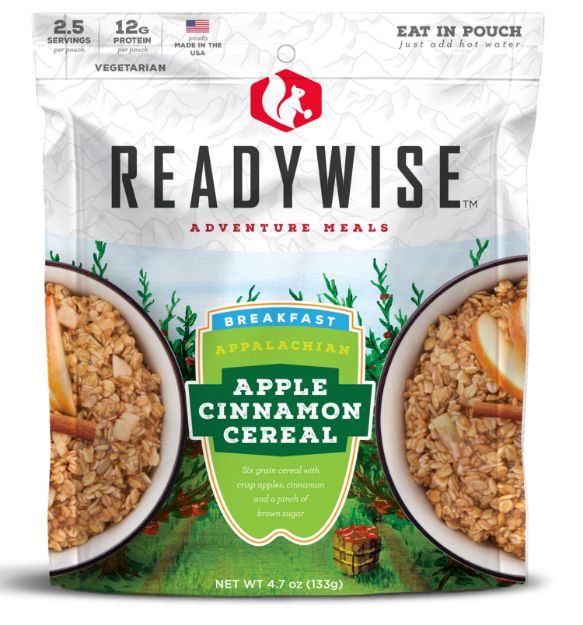 Picture of ReadyWise RW05008 Outdoor Food Kit Appalachian Apple Cinnamon Cereal Breakfast Entree 2.5 Servings In A  Resealable Pouch, 6 Per Pack