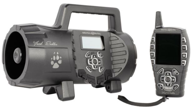 Picture of Western Rivers WRC-EGC-SS Eichler Single Speaker Electronic Call Multiple Sounds Attracts Predators Features Remote Control Black Plastic