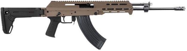 Picture of M+M Industries M10XZSHFDE M10X  7.62x39mm 30+1 16.50" Barrel w/Muzzle Brake, 5 Position Side Folding Collapsible Stock, Black Magpul SL Grip, Short Handguard Optics Ready