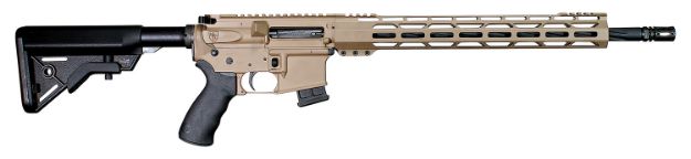 Picture of Alexander Arms RTA17DE Tactical  17 HMR 10+1 18" Black Fluted/Threaded Barrel, Picatinny Rail Flat Dark Earth Cerakote Aluminum Receiver, Black B5 Bravo Synthetic Stock