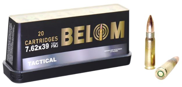 Picture of BELOM Ammo BELOM762 Tactical  7.62x39mm 123gr Full Metal Jacket 20 Per Box/24 Case