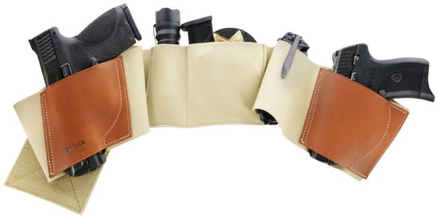 Picture of Galco UWERBKHLG UnderWraps Elite Khaki Large Leather/Nylon Handgun