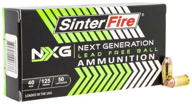 Picture of SinterFire Inc SF40125NXG Next Generation (NXG)  40S&W 125gr Lead Free Ball 50 Per Box/20 Case