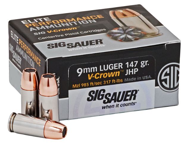 Picture of SIG E9MMA3-50 ELITE VCRWN 9MM 147 JHP 50/10