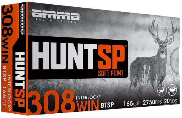 Picture of AMMOINC 308165SPA20 HUNT SP 308 165GR 20/10