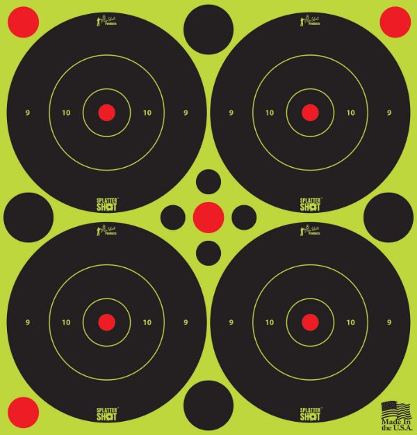 Picture of PROSHOT 3B-GREEN-48 3" SPLATTER BULLSEYE TRG