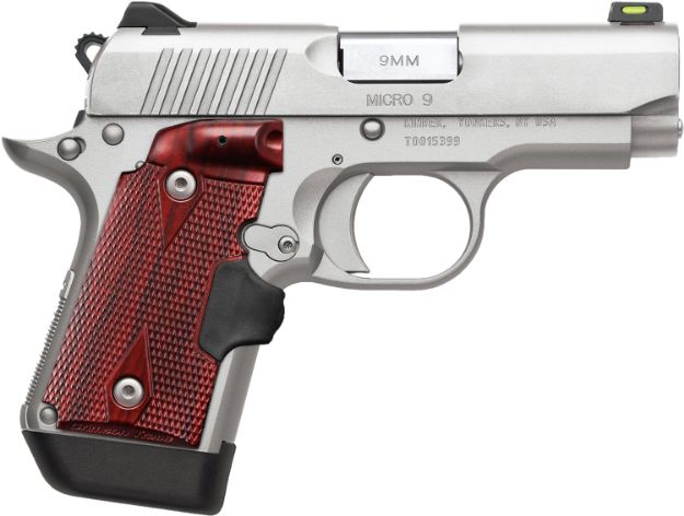 Picture of KIMBER 3700482 MICRO 9 STNLSS RSWD 9MM 3.15 7+1