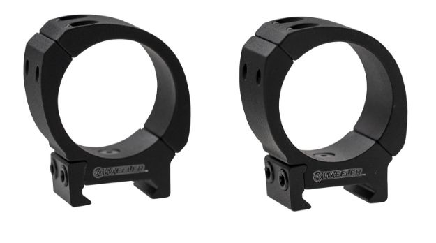 Picture of 1'' High Bi-Weaver Rings, Black