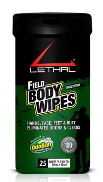 Show details for LETHAL 9423W6725W FIELD BODY WIPES 25 Picture of LETHAL 9423W6725W FIELD BODY WIPES 25