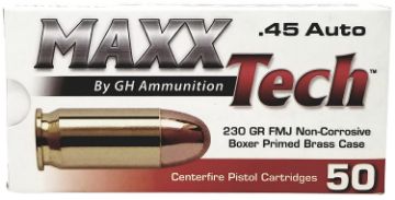 Show details for MAXXTECH PTGB45B 45ACP 230G FMJ 50/10 Picture of MAXXTECH PTGB45B 45ACP 230G FMJ 50/10
