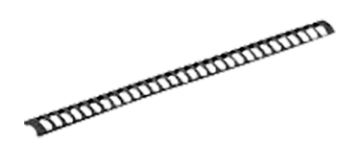 Show details for NC VG-077B 30 SLOT LADDER RAIL COVER BLK Picture of NC VG-077B 30 SLOT LADDER RAIL COVER BLK