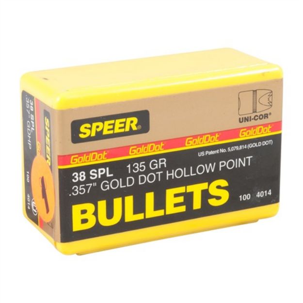 Picture of Speer Bullet 38Cal 357 135Gr Gdhp