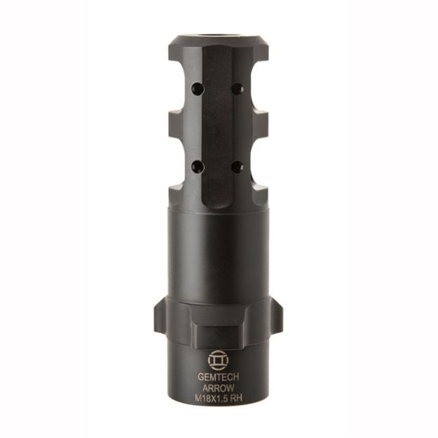 Picture of Tri-Lock .338Lm Muzzle Brake-Arrow Qm Suppressor-M18x1.5-R