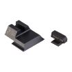 Picture of S&W M&P Shield Orange Front & Black Square Notch Rear