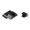 Picture of S&W M&P Shield Orange Front & Black Square Notch Rear